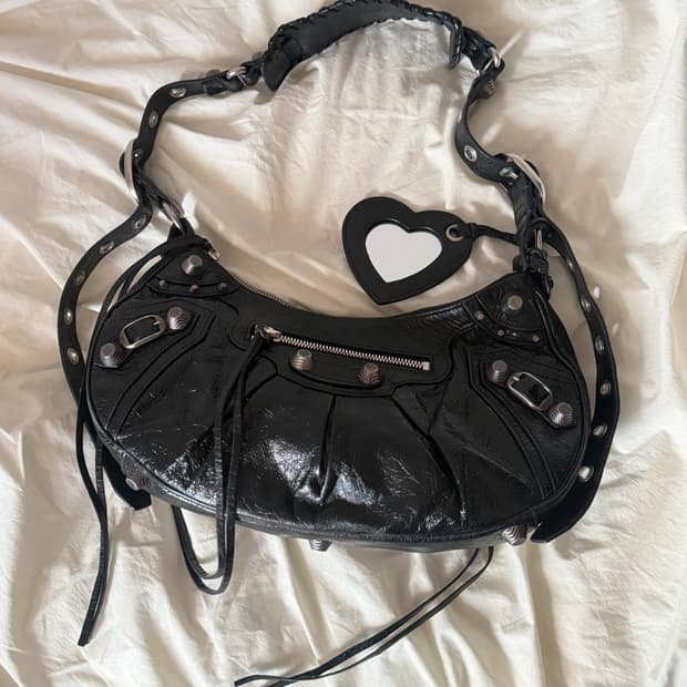 발렌시아가 르카골 S 블랙 숄더백