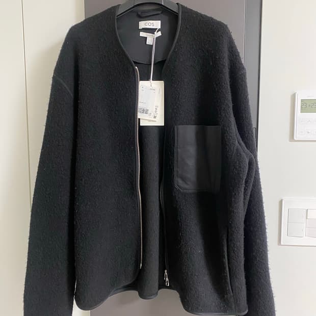 COS 릴렉스핏 플리스 자켓 블랙 M사이즈 새상품