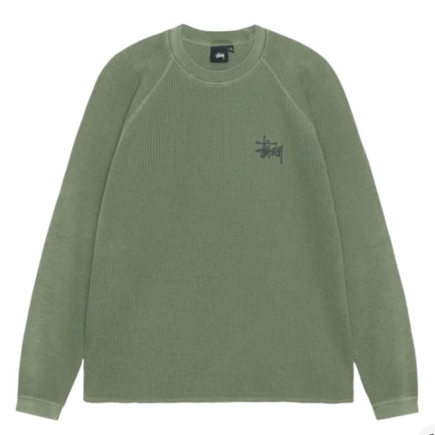 스투시 래글런 써멀 롱슬리브