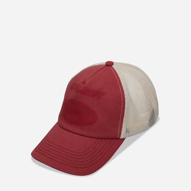 스투시 고스트로고 트러커 레드