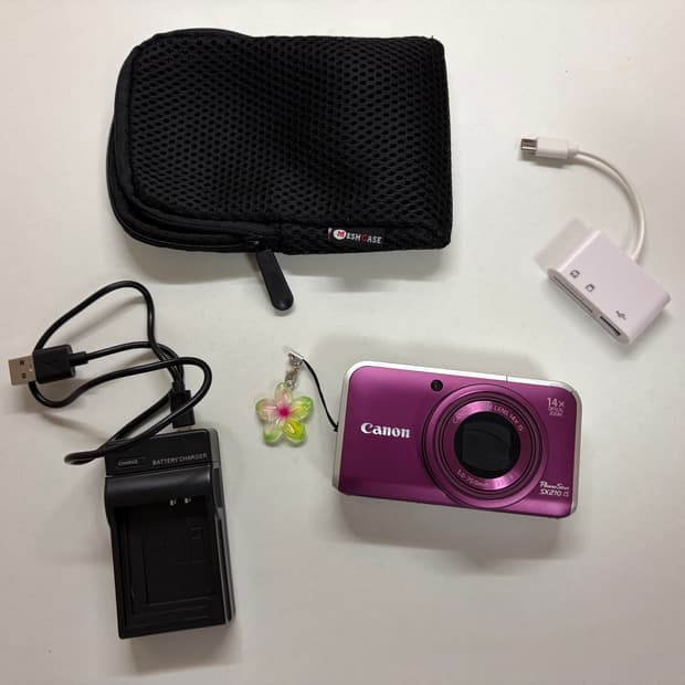 canon powershot sx210is purple 캐논 빈티지 디카