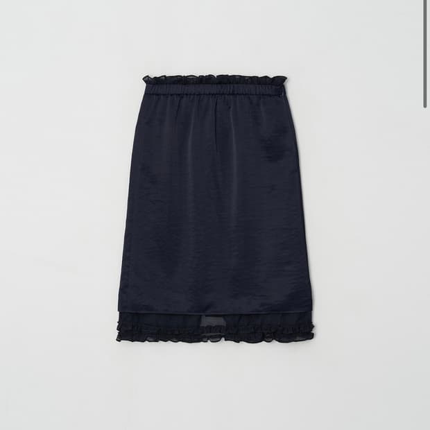 아뜰리에 에디션 Sheer Frill Layered Skirt