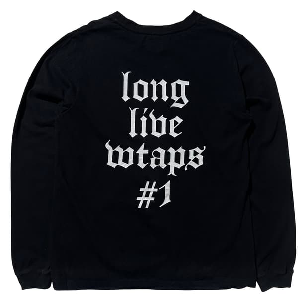 WTAPS 더블탭스 롱슬리브 티셔츠 블랙