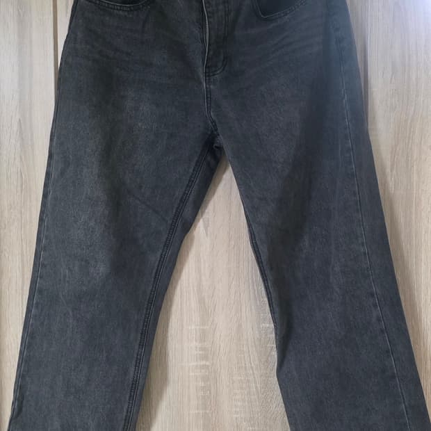 일자핏 그레이진 청바지