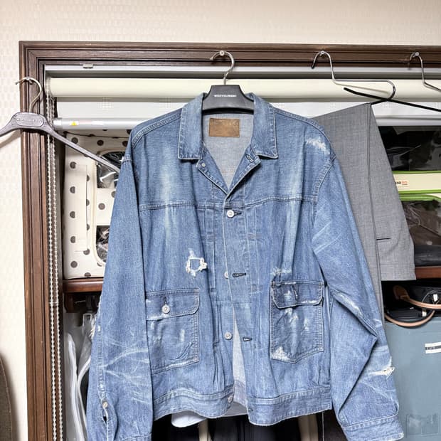 올드조 스카페이스 데님자켓