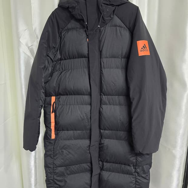 아디다스 블랙 롱패딩 (1603)