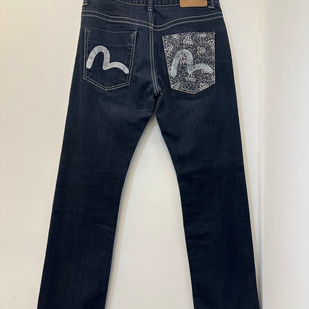 34) 에비수 진스 진청 데님 팬츠