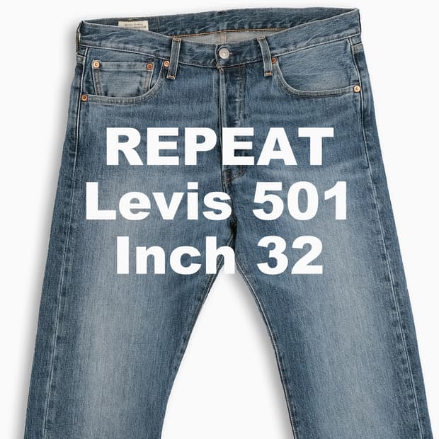 빈티지 리바이스 501 진청 32 인치 LV50132437