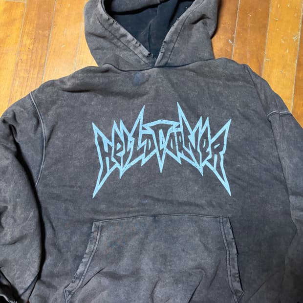 데미지드 빈티지 후드티 브라운 L~XL