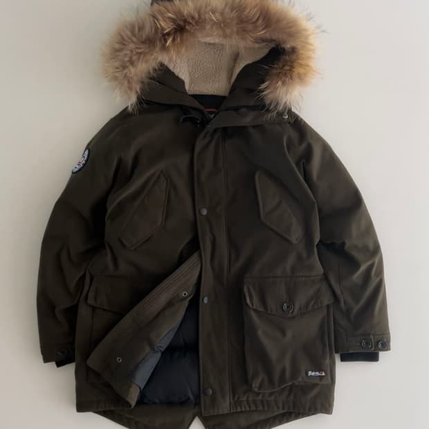 펜필드 아메리칸 후삭 덕다운 패딩 자켓 90