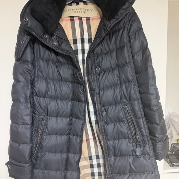 버버리 여성 롱패딩 xs 정품