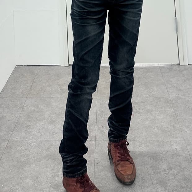 Blade slim fit washing jeans