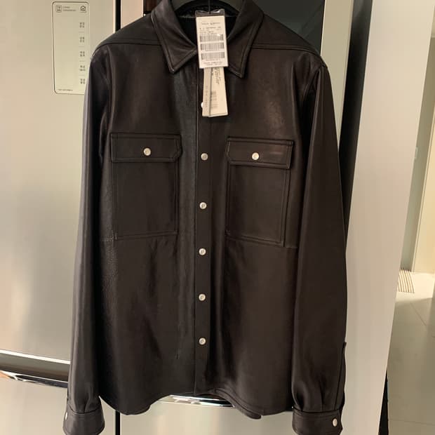 20FW 릭오웬스 레더 아우터셔츠 52