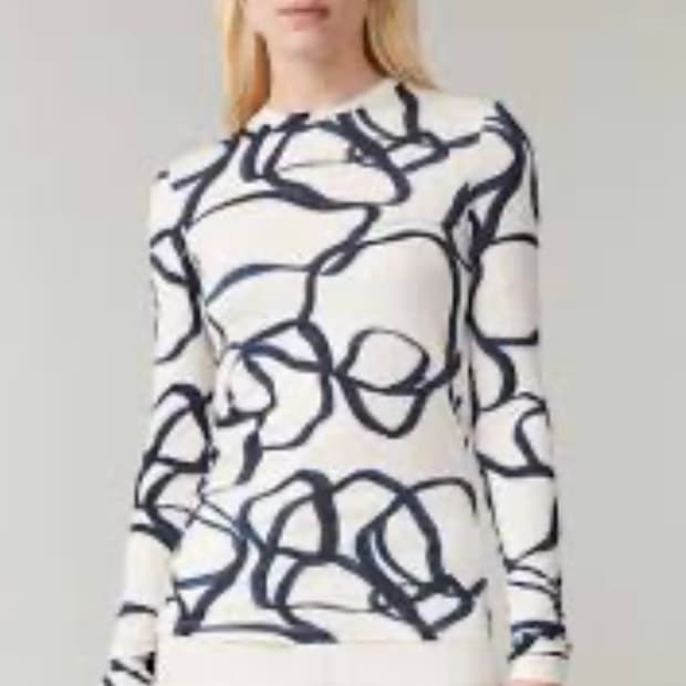 코스 프린티드 탑 슬림핏 COS 프린팅티