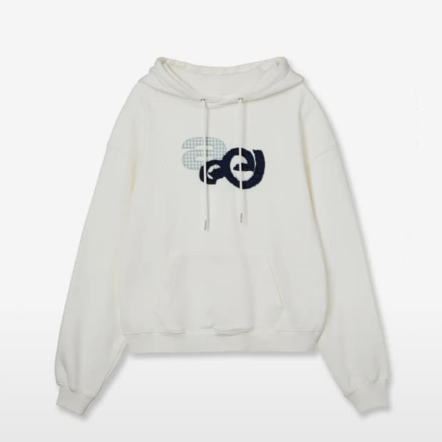 aeae 에이이에이이 후드티 APPLIQUE LOGO HOODIE