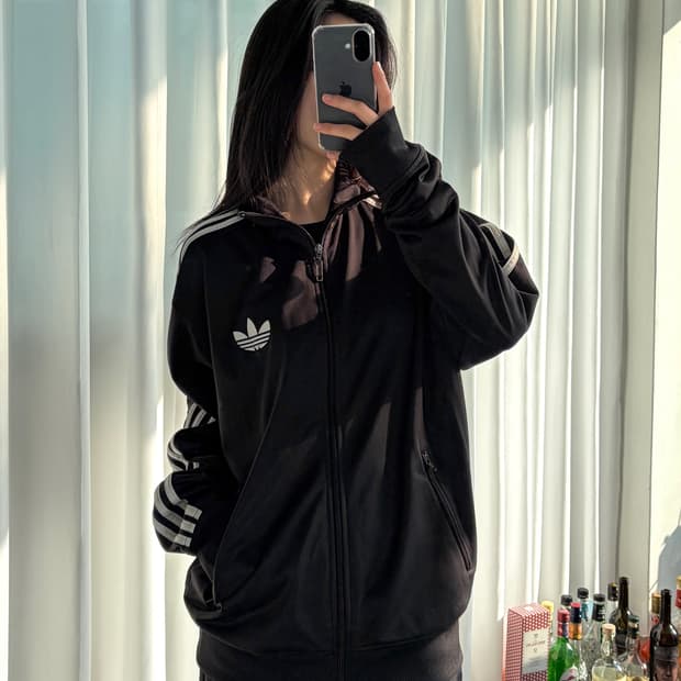 [XL]아디다스 구형 파이어버드 블랙 트랙탑 져지