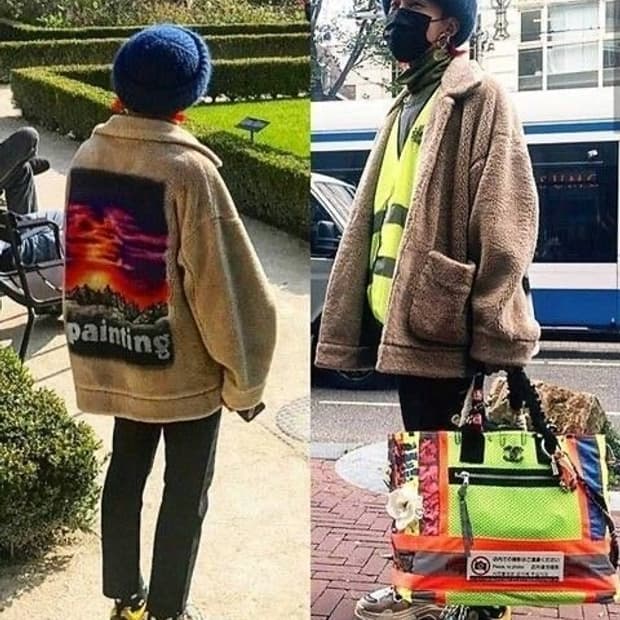 (M) 더블렛 남산 퍼자켓 지디
