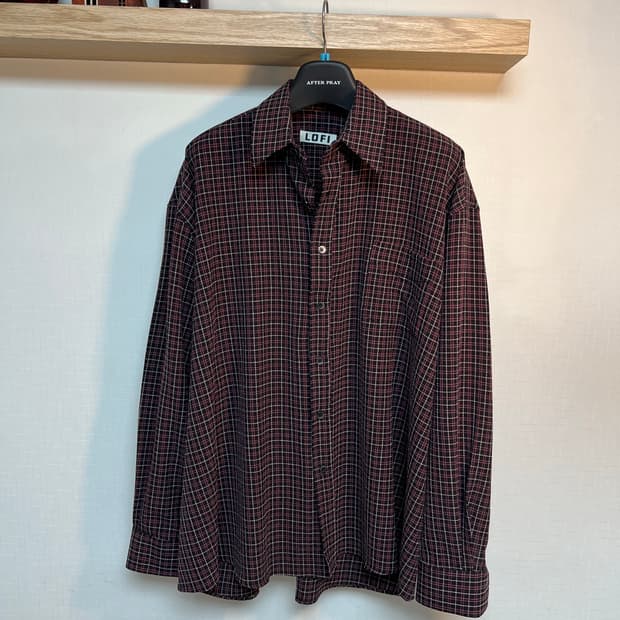 로파이 체크셔츠