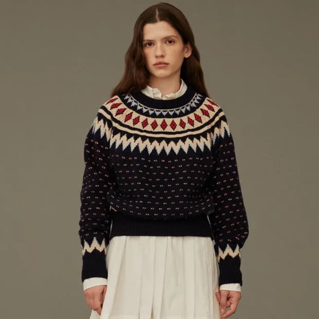 HOWUS / Carol knit (navy)