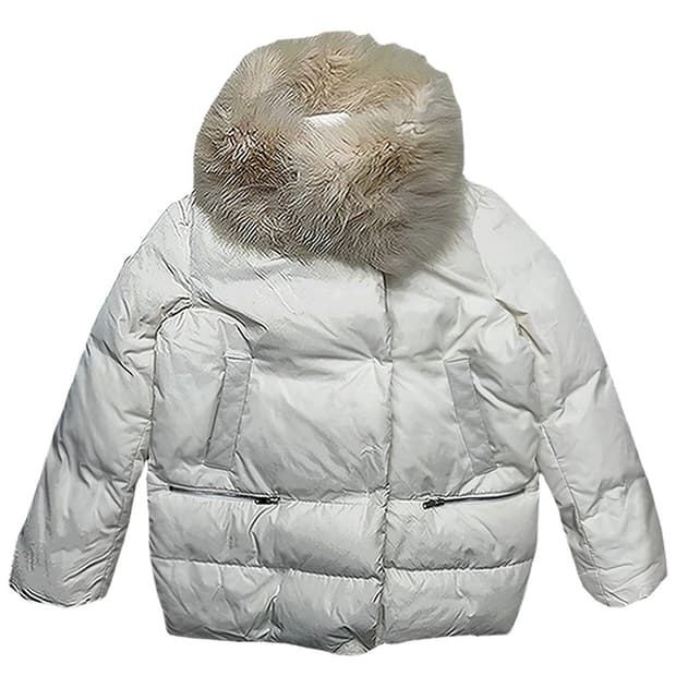 마쥬 폭스 퍼 트리밍 다운 패딩 점퍼 1