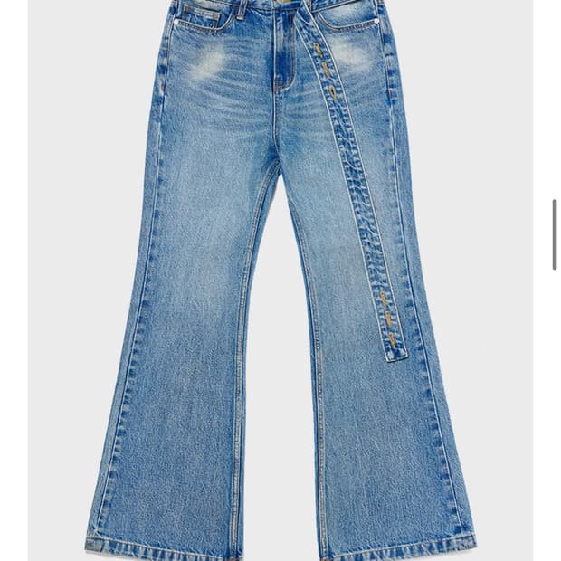 오픈와이 loose bootcut jean(blue) 1size