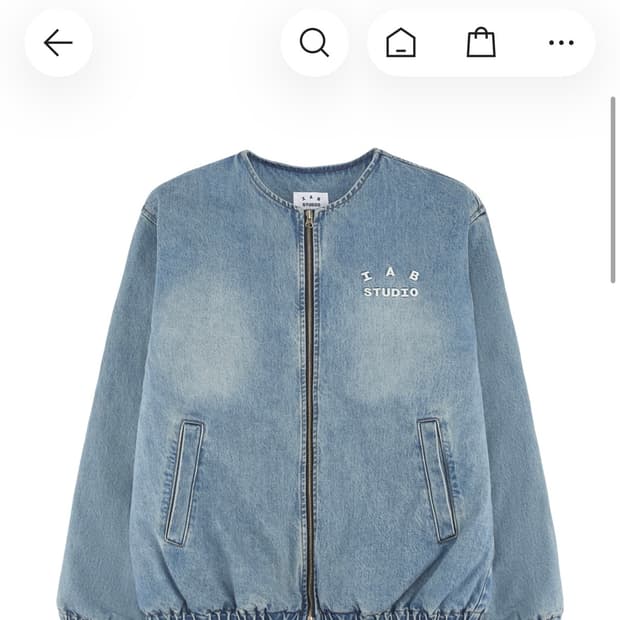 아이앱 데님 봄버 자켓