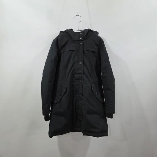 갭 키즈 블랙 야상패딩 L