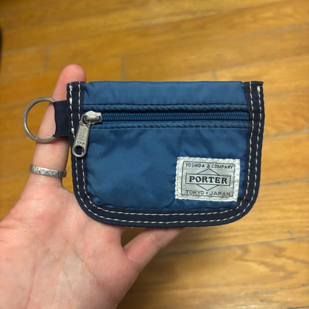 요시다포터 스티치 카드 동전지갑 