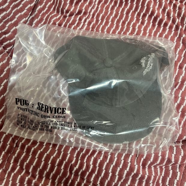 포그서비스 모자 차콜 새상품