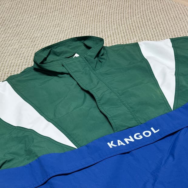 캉골 멀티 컬러드 아노락 그린 L사이즈