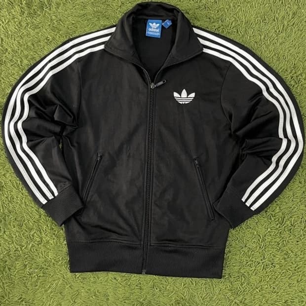 아디다스 파이어버드 블랙 검정 트랙탑 져지집업 90/S