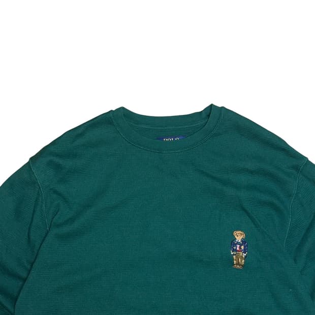 폴로 랄프로렌 폴로베어 와플 롱슬리브