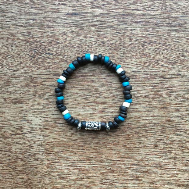 tribal blue bracelet