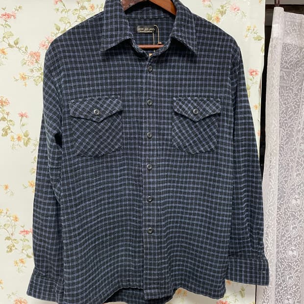 네이비 플란넬 셔츠