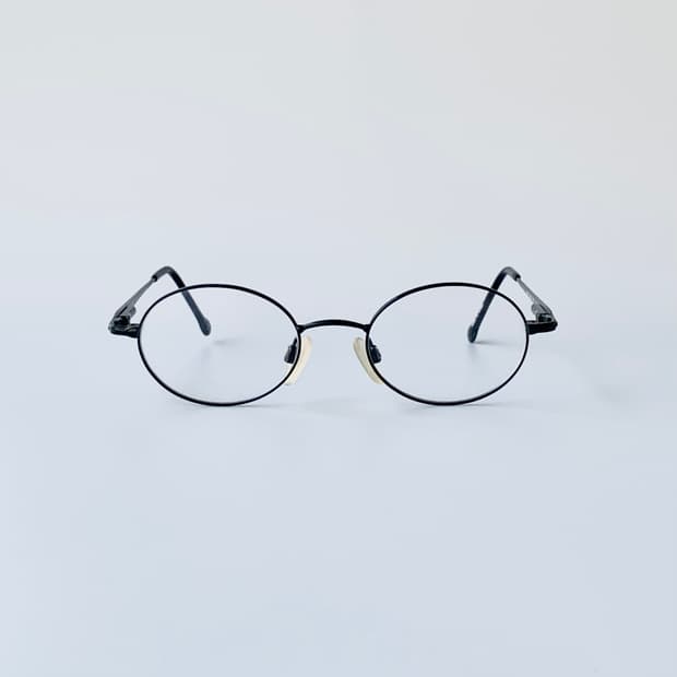 815 빈티지안경 데드스탁 픽키 클래식 블랙 오벌 메탈 안경테