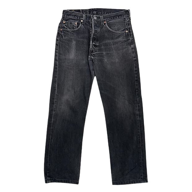 리바이스 501 버튼플라이 블랙 데님 팬츠 W 31 L 32