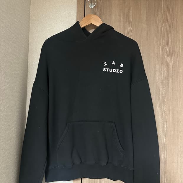 아이앱 후드티 블랙 L사이즈