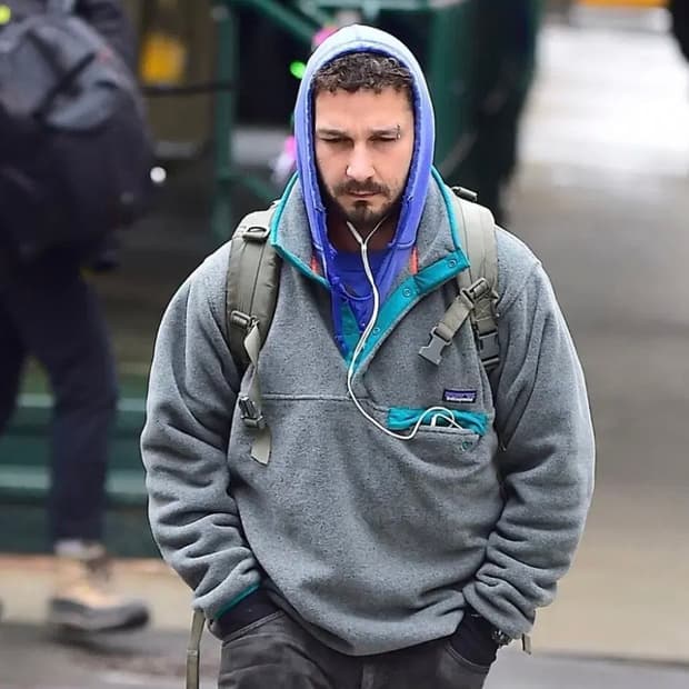 파타고니아 신칠라 리젠 그린 L 샤이아 라보프 착용