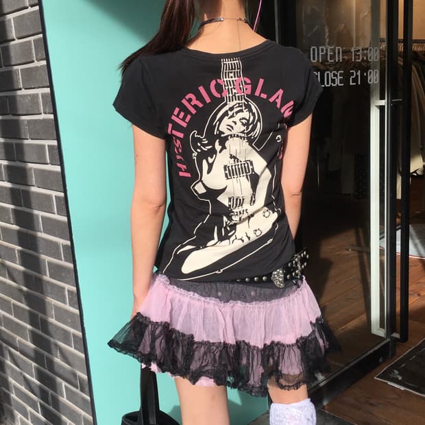 히스테릭글래머 히스걸 기타 백로고 반팔