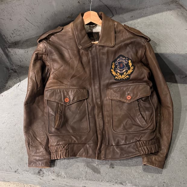 USAF 타입 A-2 양가죽 봄버 레더자켓 