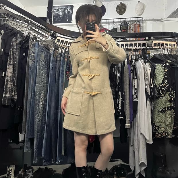 마가렛 호웰 후드 떡볶이 코트