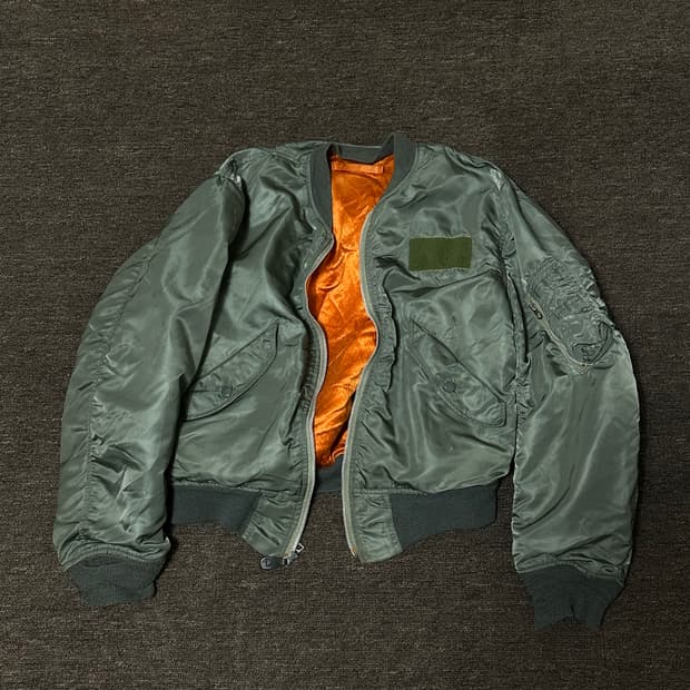 빈티지 오리지널 1978 L-2B 알파 인더스트리 ma-1 M