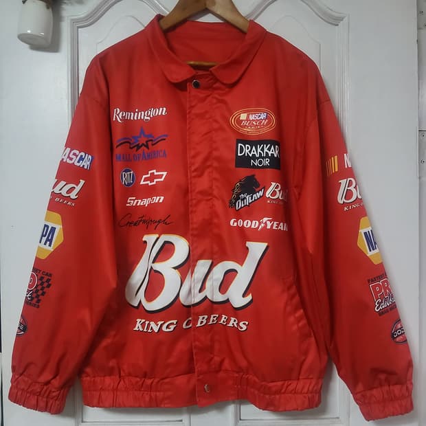 버드와이저 레이싱 자켓 라이더 라이딩 남자 바람막이 110