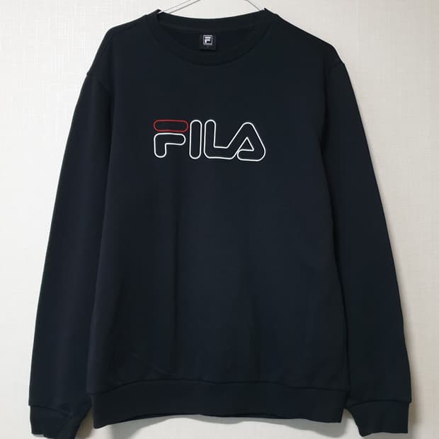 휠라 FILA 기모 맨투맨 티셔츠 95사이즈