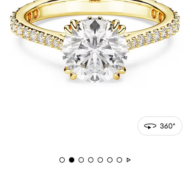 새제품)스와로브스키 칵테일 반지 58호 정품