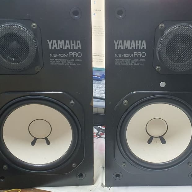 야마하 NS-10M PRO(캐논단자) 모니터링 스피커 빈티지 인테리어