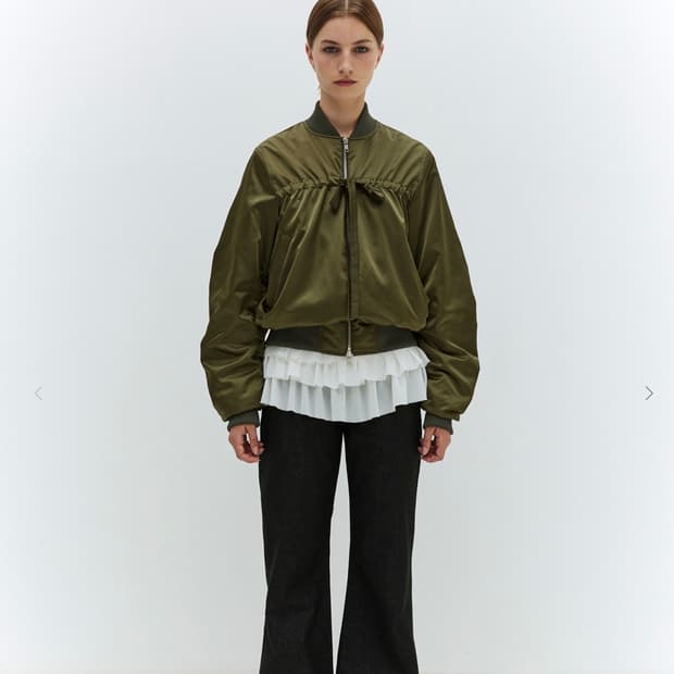 burmula (버뮬라) MA-1 STRAP JUMPER (KHAKI)