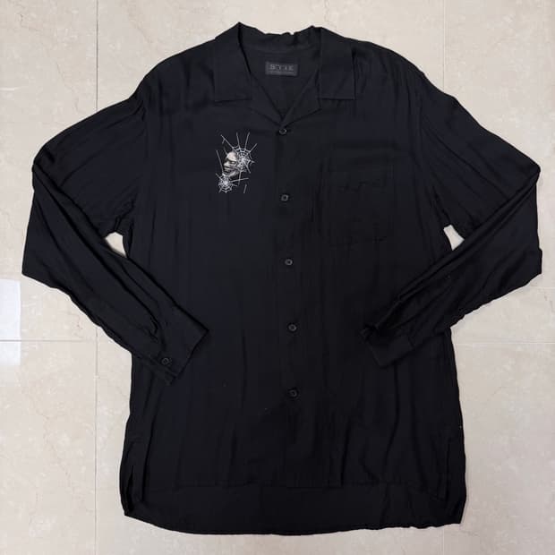 Yohji yamamoto S'yte 오픈 카라 셔츠