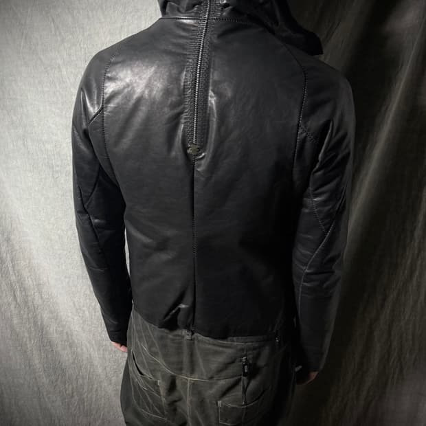 ISAAC SELLAM Down Leather Jacket