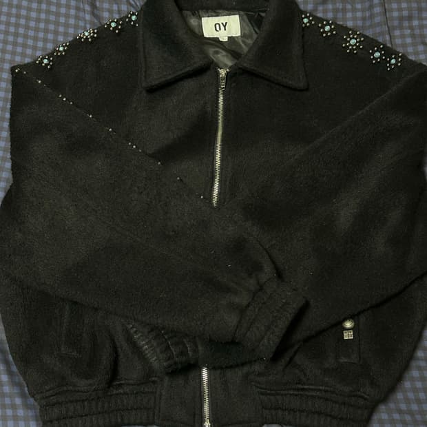 오와이 터콰이즈 퍼자켓 블랙 1사이즈